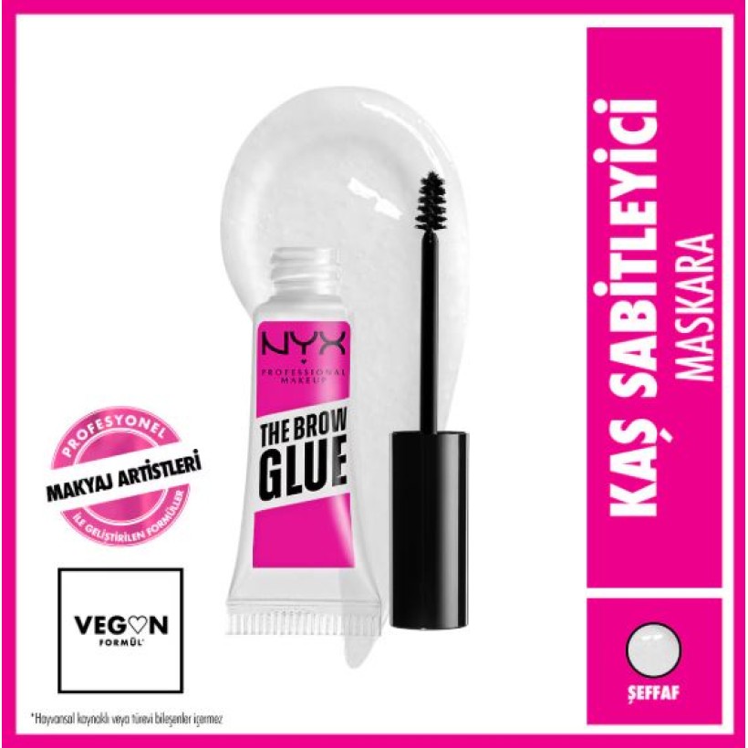 Nyx Professional Makeup Brow Glue Kaş Sabitleyici Maskara Şeffaf Nyx Professional Makeup Brow Glue Kaş Sabitleyici Maskara Şeffaf